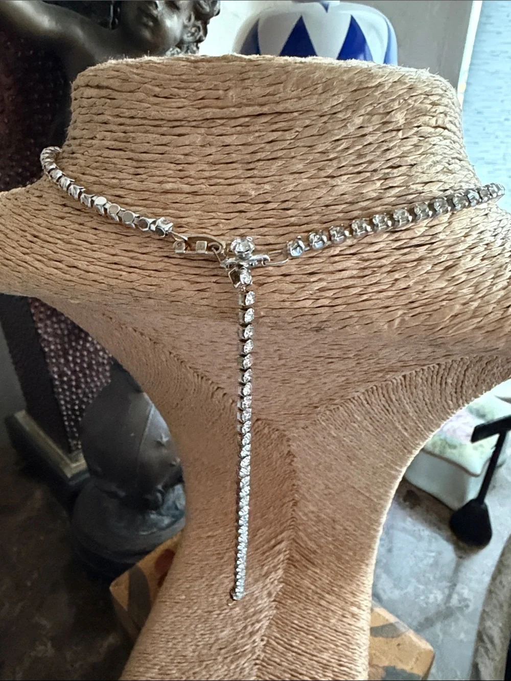 Vintage sparkling blue